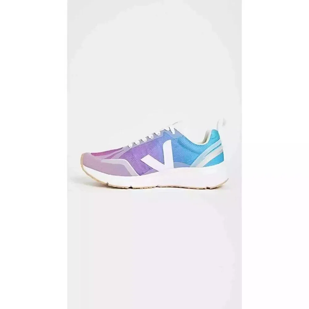 Veja Condor 2 Alveomesh Joliee Foulee Sneakers White Purple Blue US 7 NEW